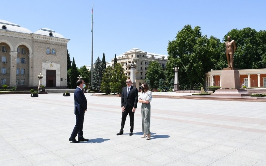 Prezident İlham Əliyev Gəncədə səfərdədir