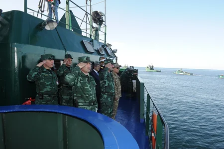 DSX Xəzər dənizində taktiki təlimlər keçirib