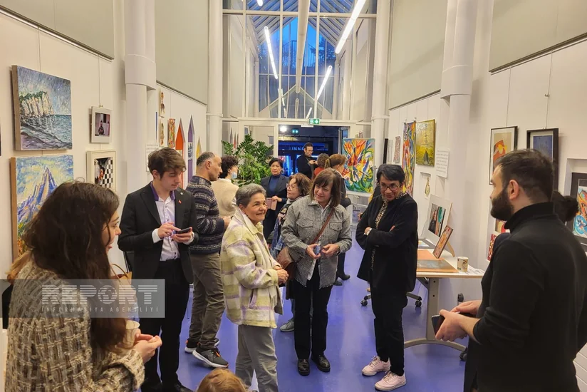 Parisdə azərbaycanlı qadınların əl işlərindən ibarət sərginin açılışı olub