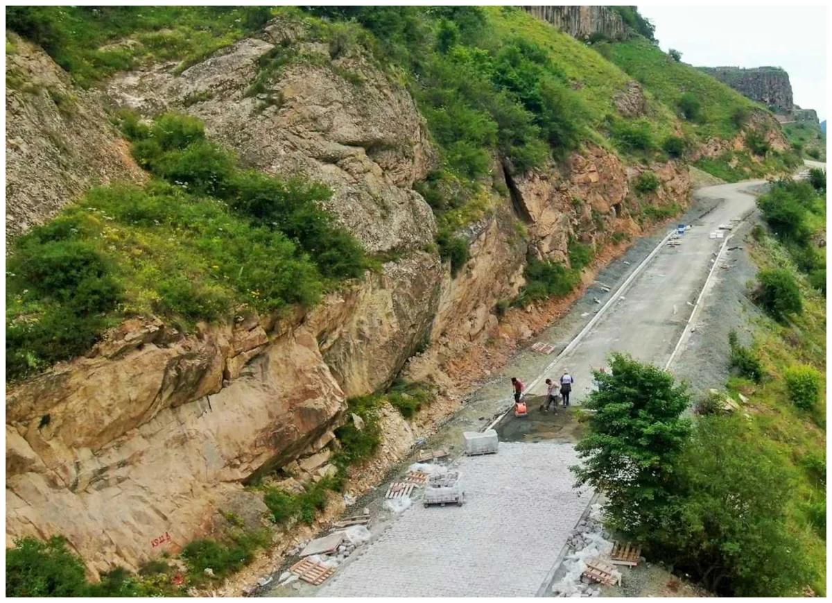 76% of internal road construction project in Kalbajar city completed