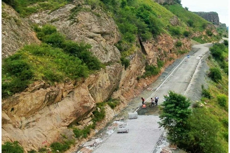 76% of internal road construction project in Kalbajar city completed
