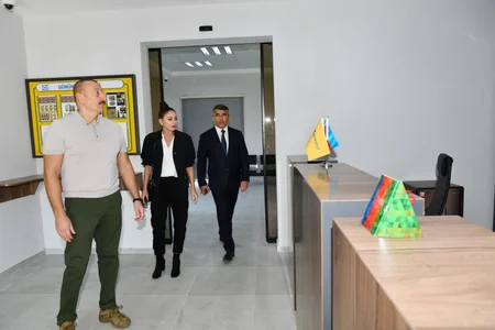 Prezident və birinci xanım Zəngilanda “Ağıllı kənd”in açılışını ediblər