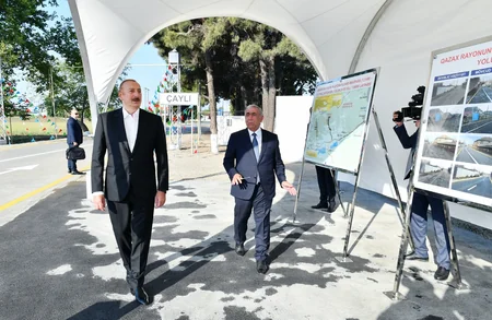 Prezident İlham Əliyev Qazaxa səfər edib