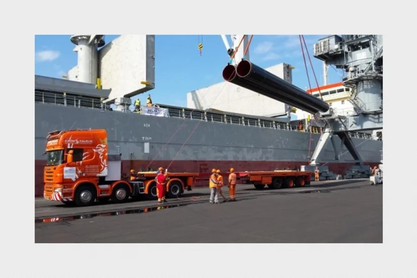 Первые трубы TAP доставлены в Грецию