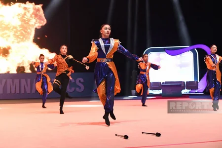 Bakıda bədii gimnastika üzrə Dünya Kuboku, AGF Trophy beynəlxalq turnirinin açılış mərasimi keçirilib