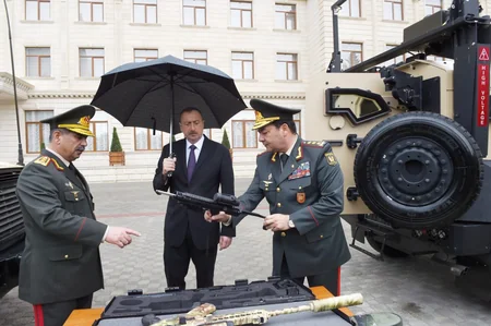 President Ilham Aliyev attended the opening of a new administrative building of General Staff of Armed Forces