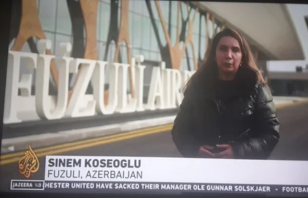 Al Jazeera broadcasts report from Azerbaijan's liberated territories