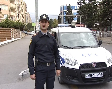 Polis əməkdaşları soyğunçuluq edib qaçmaq istəyən şəxsi zərərsizləşdirib