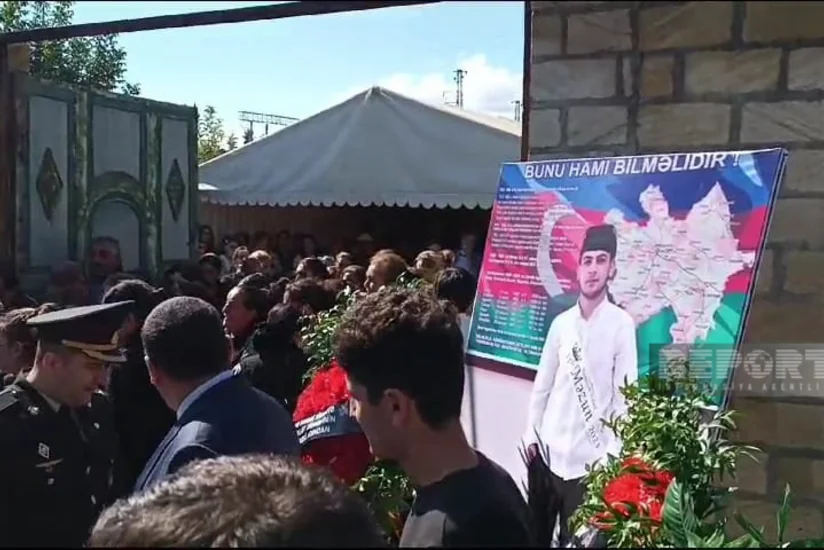 Azərbaycan Ordusunun yol qəzasında həlak olan hərbçisi dəfn olunub - YENİLƏNİB