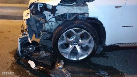 Paytaxtda yol nişanına məhəl qoymayan sürücü qəza törədib - FOTO