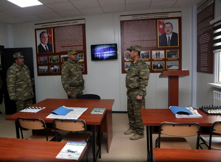 Opens a new residential complex of Azerbaijan Air Defense Unit