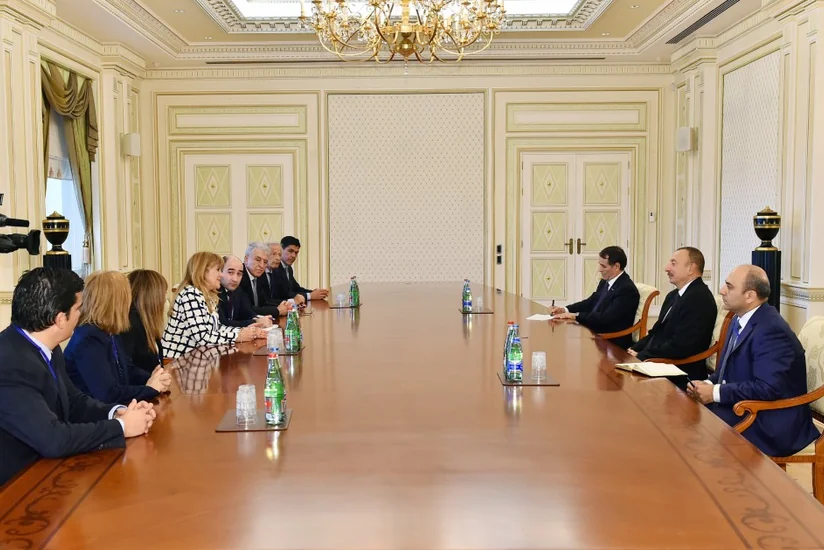 President Ilham Aliyev received delegation led by Second Vice President of Chamber of Deputies of Argentine National Congress