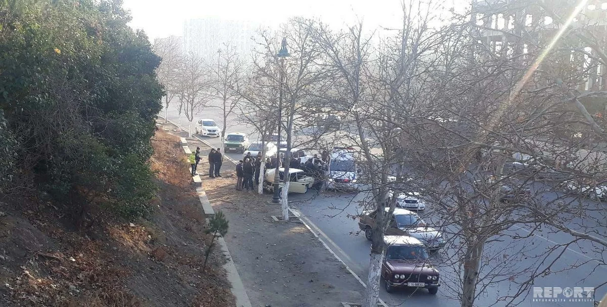 Gəncədə yol qəzası baş verib, xəsarət alanlar var - FOTO