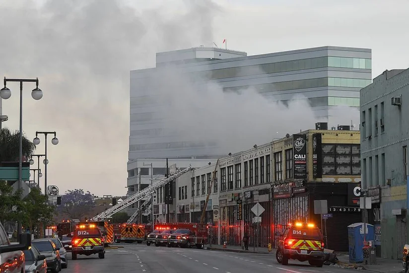 ABŞ-da güclü yanğın olub, xəsarət alanlar var - FOTO - VİDEO