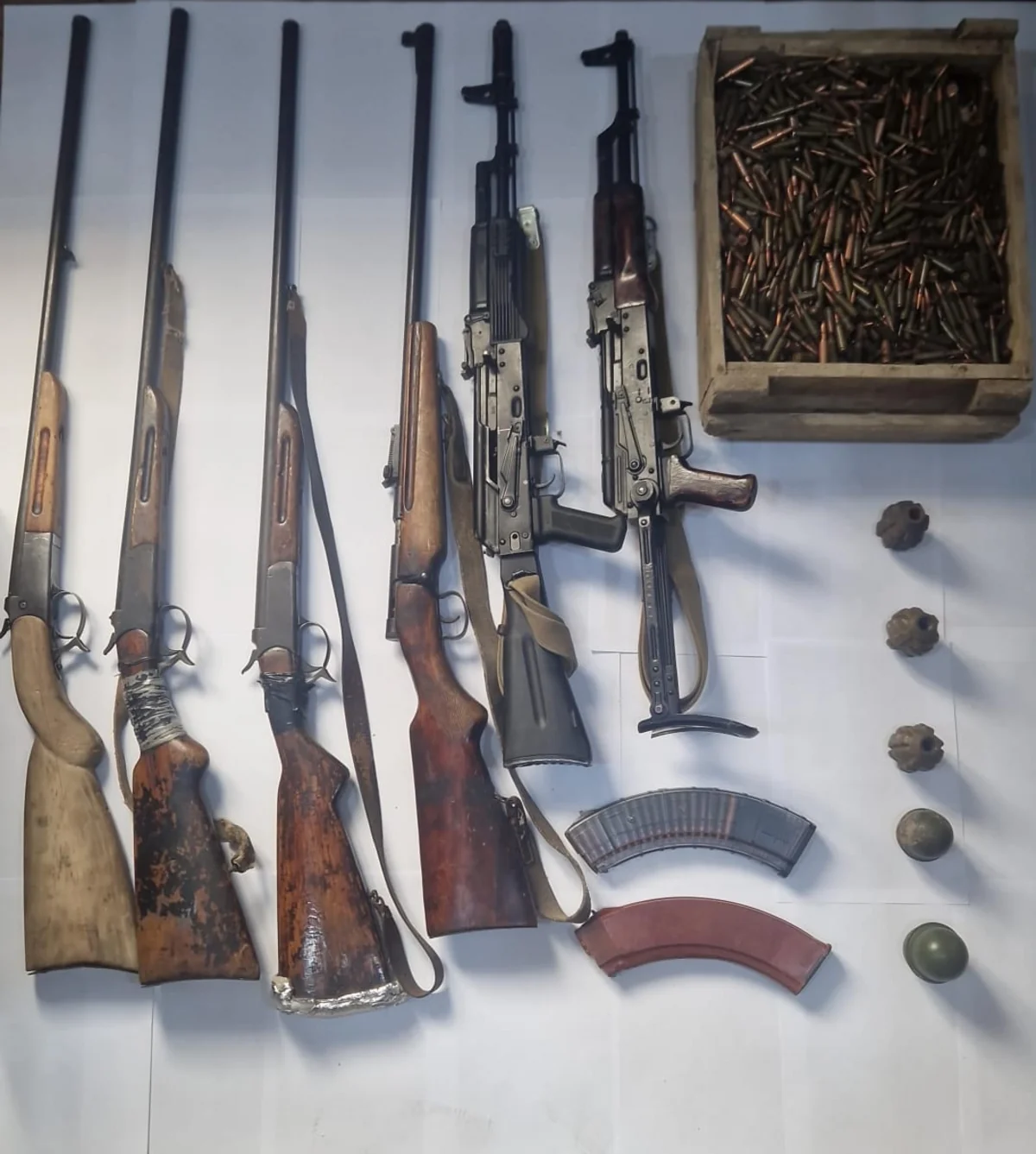 Tərtərdə silah-sursat aşkar edilib