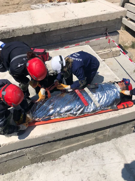 FHN-in Beynəlxalq Axtarış-xilasetmə Dəstəsi növbəti taktiki-xüsusi təlim keçirib