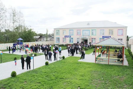 Ağdamda Heydər Əliyev Fondunun təşəbbüsü ilə inşa edilən körpələr evi istifadəyə verilib