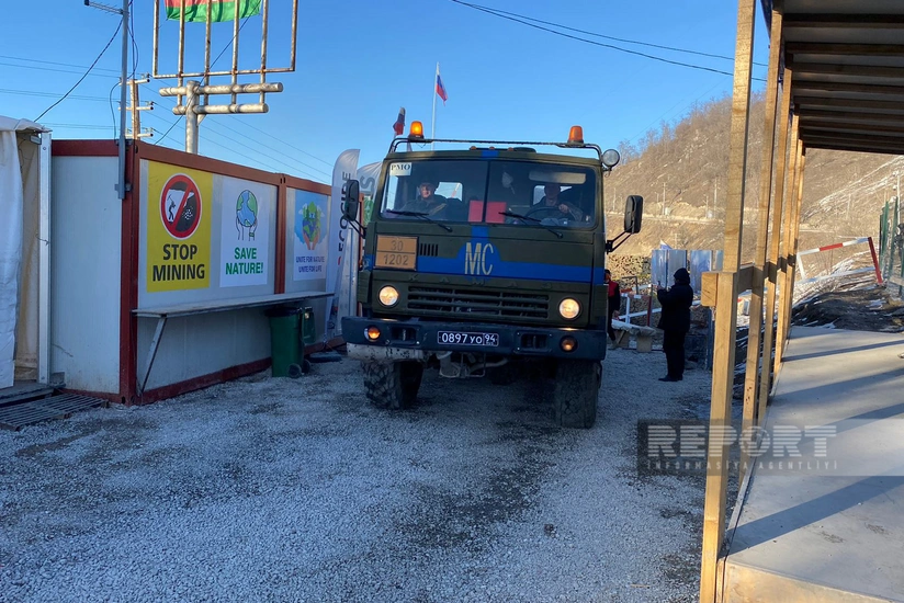 Xankəndi-Laçın yolunda sülhməramlıların 74 avtomobili maneəsiz keçib - YENİLƏNİB-13