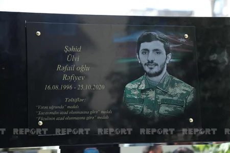 Şəhidlərin xatirəsinə həsr olunan xatirə kompleksinin açılış mərasimi keçirilib