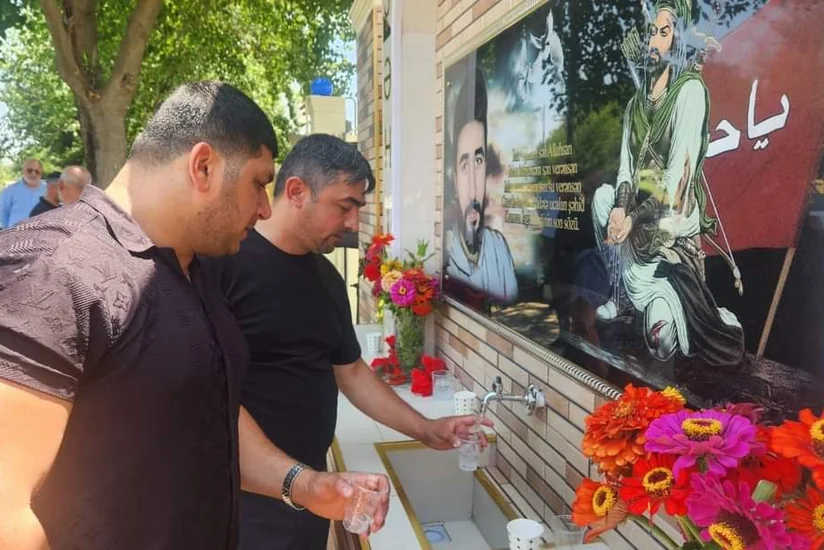 Cəlilabadda şəhid xatirə bulağının açılışı olub