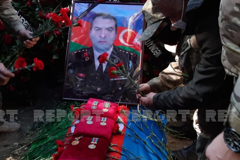 Похоронен ставший шехидом полковник Азербайджанской армии