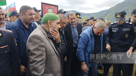 Füzulidə minaya düşərək şəhid olan polis əməkdaşı Seyfi Abdullayev dəfn edilib - YENİLƏNİB