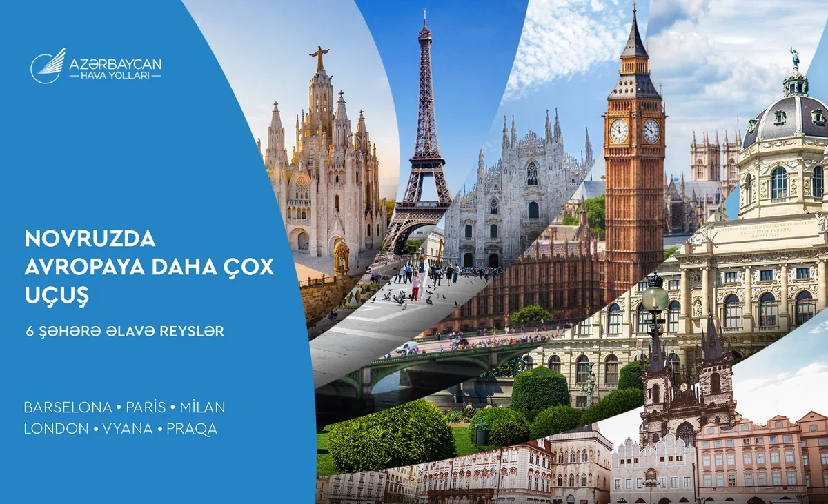 AZAL Novruz bayramı ərəfəsində Avropaya uçuşların sayını artırır