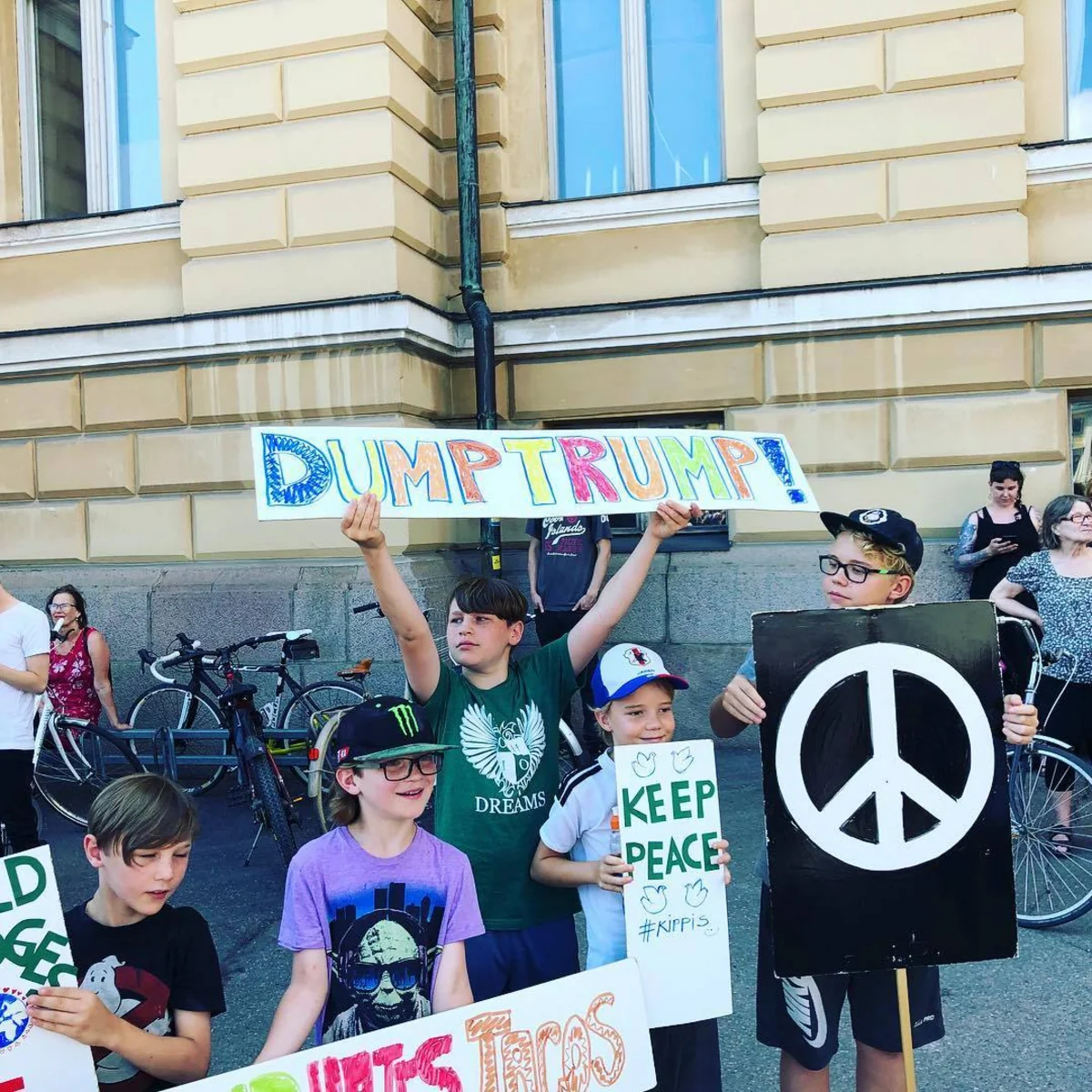 Helsinki prepares for Putin and Trump meeting, capital residents protest