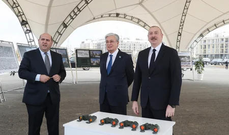 Qazaxıstan Prezidenti Füzuli şəhərinin Baş planı ilə tanış olub - YENİLƏNİB