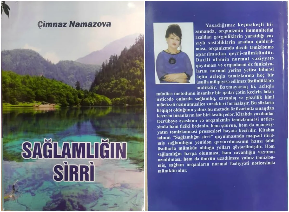 Çimnaz Namazovanın “Sağlamlığın sirri” adlı yeni kitabı işıq üzü görüb