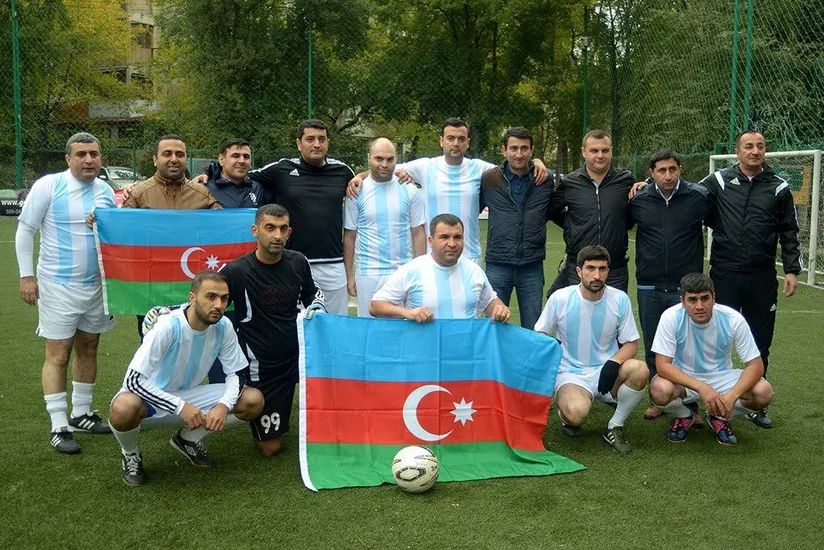 Moldova və Azərbaycan jurnalistləri arasında futbol matçı keçirilib