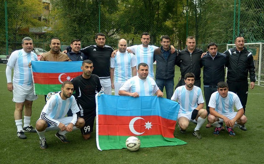 Moldova və Azərbaycan jurnalistləri arasında futbol matçı keçirilib