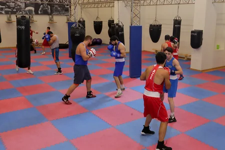 Sahil Babayev və Fərid Qayıbov boks millisinin məşqini izləyib