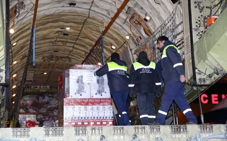 Another humanitarian aid plane leaves for Turkiye on instructions of Mehriban Aliyeva
