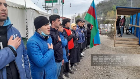 Xankəndi-Laçın yolu: Ekofəalların aksiyası 135 gündür yüksək fəallıqla davam edir