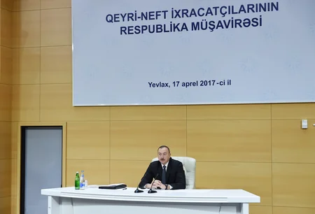Prezident İlham Əliyevin sədrliyi ilə Yevlaxda qeyri-neft ixracatçılarının respublika müşavirəsi keçirilib - YENİLƏNİB-2