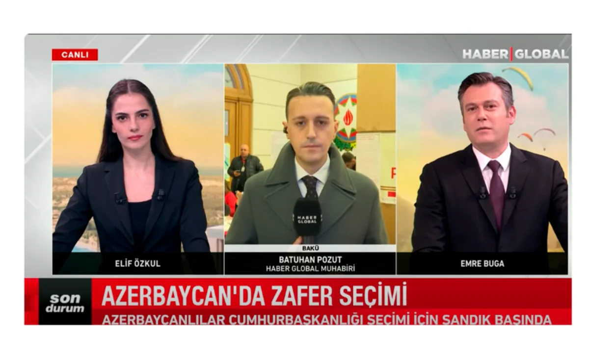 Haber Global prepares reportage on voting process of Azerbaijani citizens in Istanbul