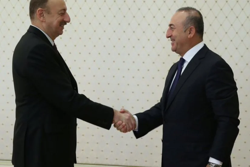​Prezident İlham Əliyev Türkiyənin xarici işlər nazirini qəbul edib