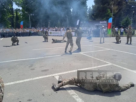 Mingəçevirdə “Şahin” hərbi-idman oyunlarının final mərhələsinə start verilib