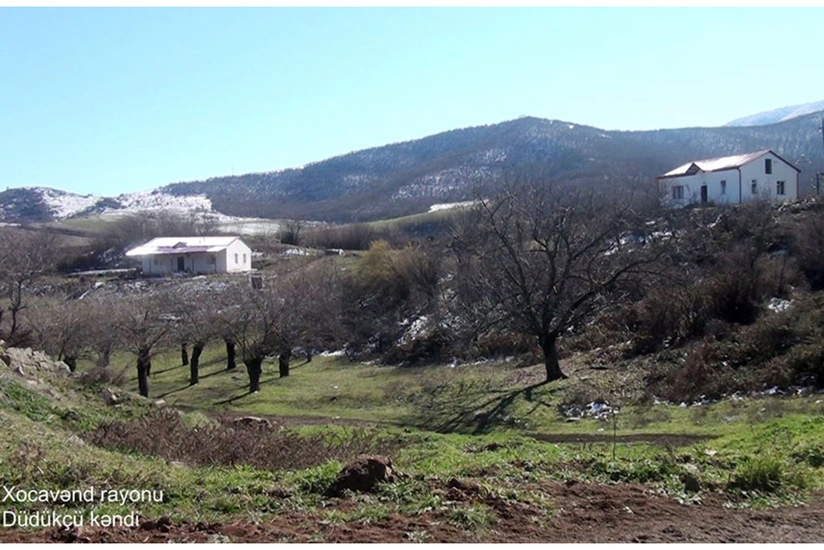 Video footage from liberated Dudukchu village of Khojavend district