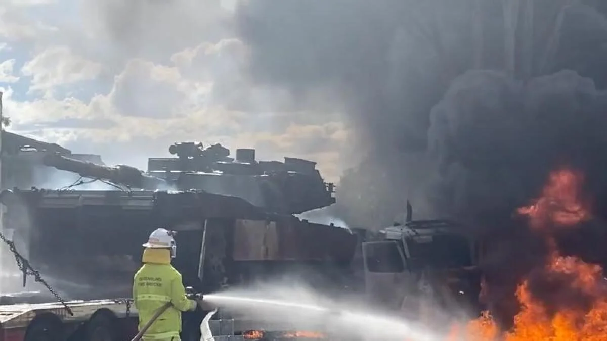 Avstraliyada ABŞ tankı qəza törədib, xəsarət alanlar var