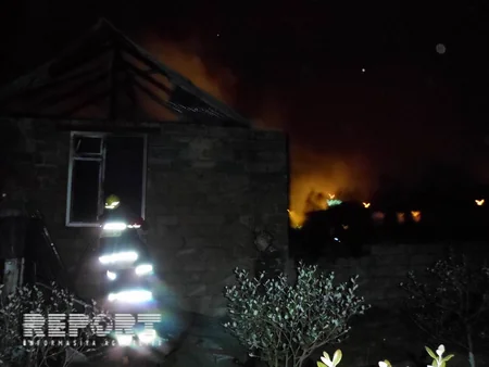 Lənkəranda iki otaqlı ev yanıb - FOTO