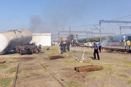Hacıqabul dəmir yolu qovşağında kompleks mülki müdafiə təlimi keçirilib