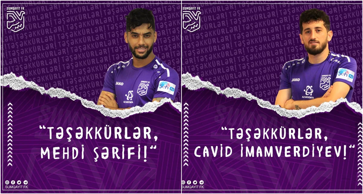 Sumqayıt klubu 2 futbolçusu ilə vidalaşdı