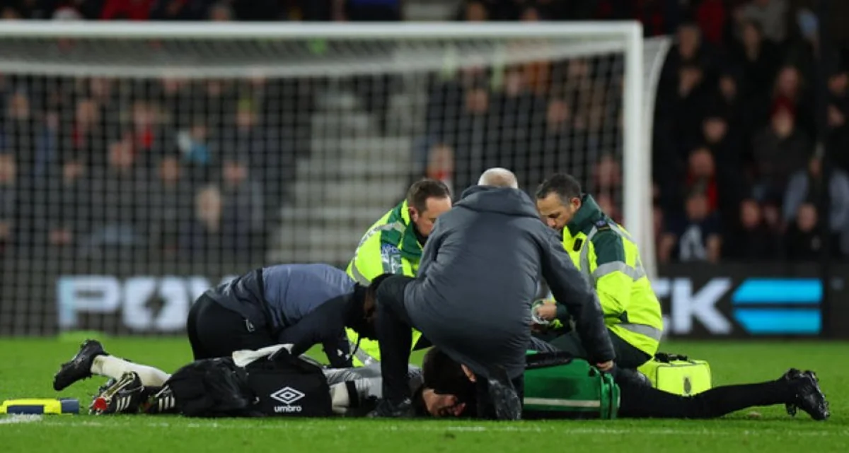 Bournemouth v Luton game halted after Lockyer collapses