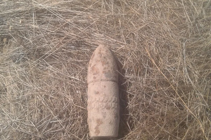 Qazaxda 1 ədəd top mərmisi aşkar edilib