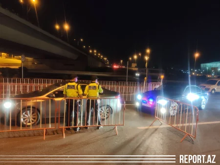 Bakıda polis postlarında ciddi yoxlamalar aparılır - VİDEOREPORTAJ