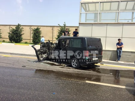 ​Bakıda ağır yol qəzası baş verib - FOTO