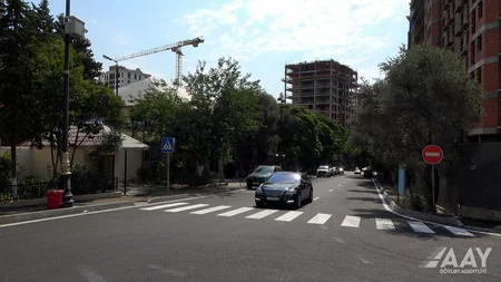 Bakının Kazım Kazımzadə küçəsi təmir edilib