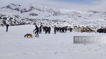 Naxçıvanda qar uçqunlarının nəticələrinin aradan qaldırılması ilə bağlı təlim keçirilib